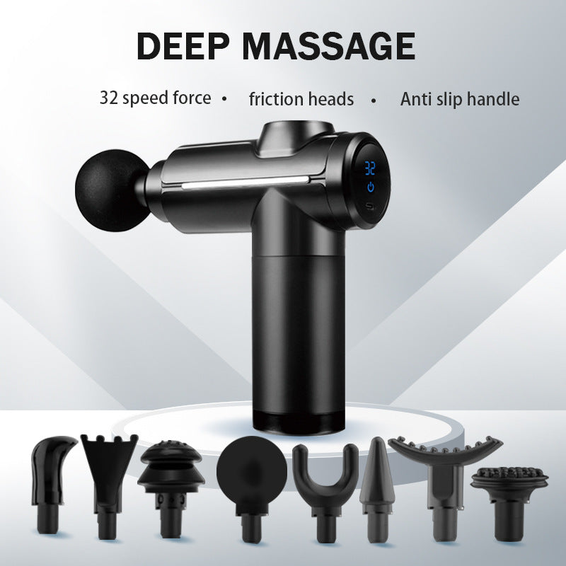 GentleReach X Massage Gun - 8 Heads, Adjustable Speeds, USB-C Rechargeable